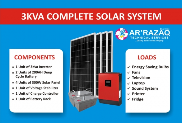 Complete 3Kva Solar System