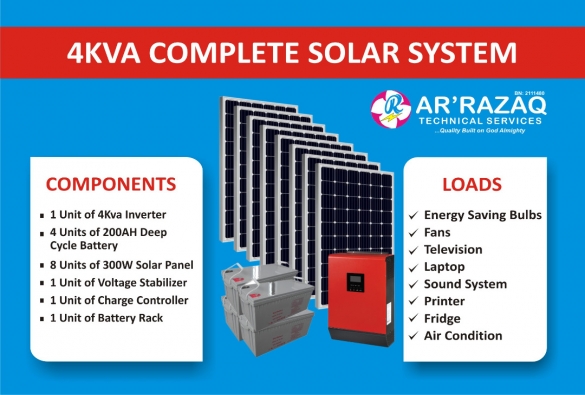 Complete 4Kva Solar System