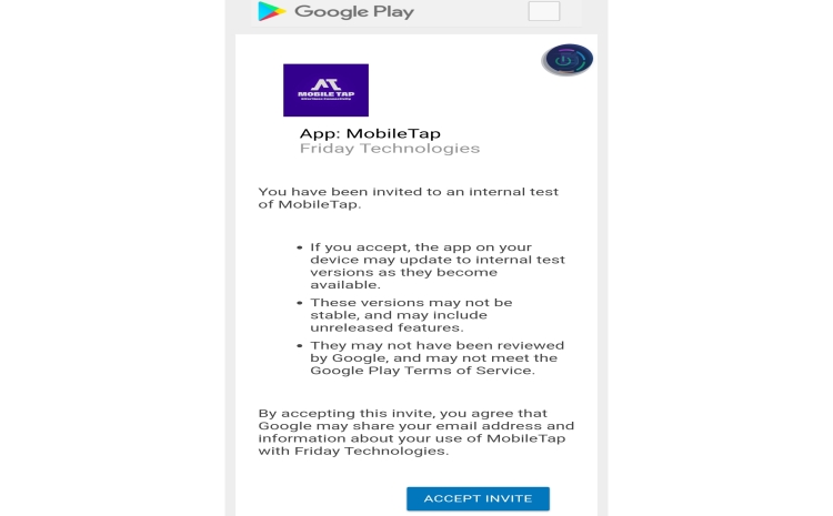 Volunteers Needed to Test MobileTap App for Google Play Store Launch!
