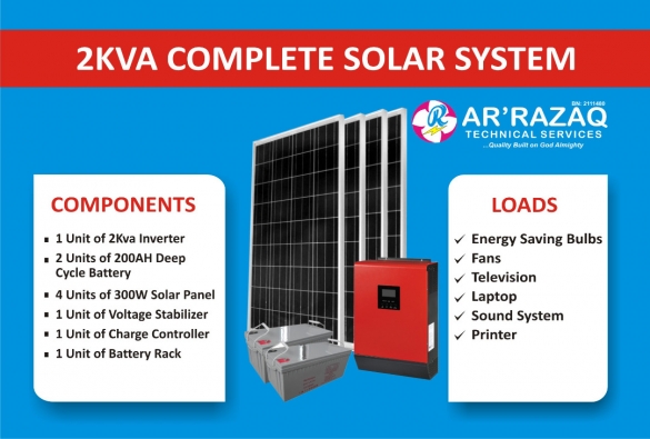 Complete 2Kva Solar System