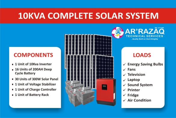 Complete 10Kva Solar System