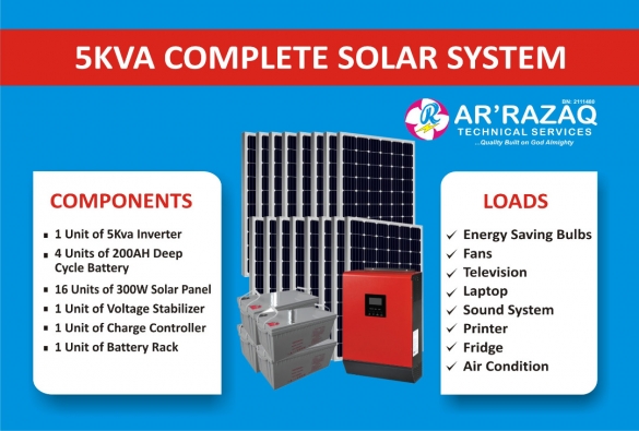 Complete 5Kva Solar System